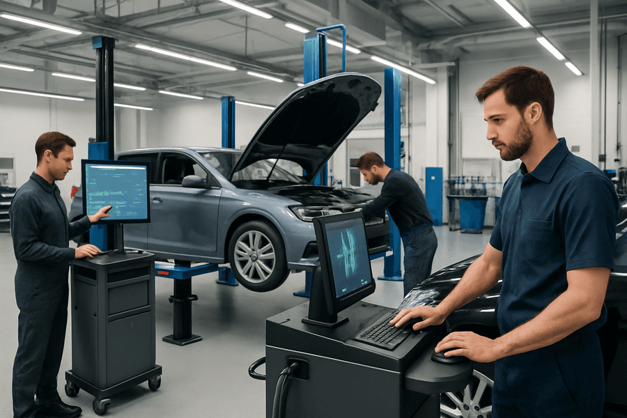 Experimenta la vanguardia en diagnóstico y mantenimiento automotriz para reparaciones rápidas y seguras, reduciendo errores y tiempos de espera.